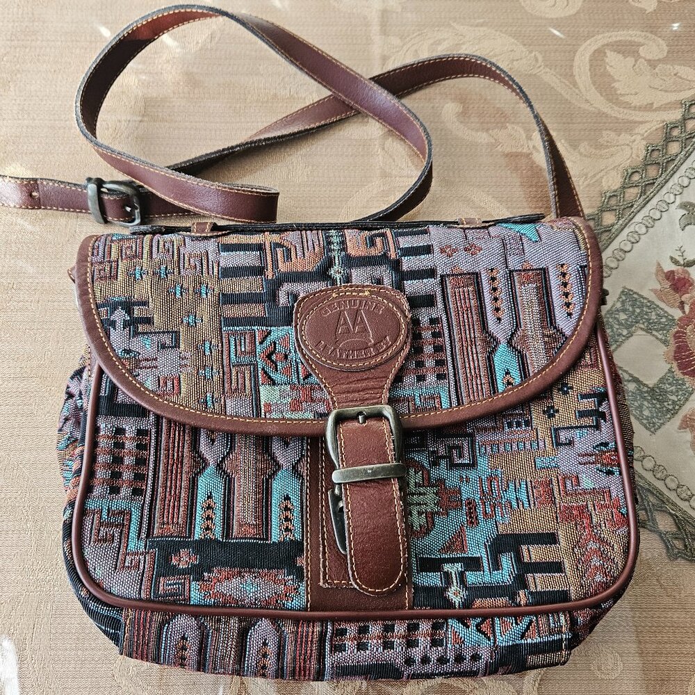 Genuine Leather by AA Boho Crossbody Purse